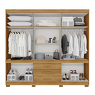 Guarda-roupa Parma Premium 10 Portas 3 Gavetas Com Espelho Sa