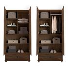 Guarda Roupa Pequeno 2 Portas Castanho Pequin Basoto