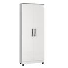 Guarda Roupa Pequeno 2 Portas Com Cabideiros Branco Delta Fên