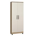 Guarda Roupa Pequeno 2 Portas Com Cabideiros Teka Off White D