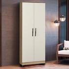 Guarda Roupa Pequeno 2 Portas Com Cabideiros Teka Off White D