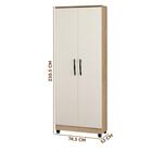 Guarda Roupa Pequeno 2 Portas Com Cabideiros Teka Off White D