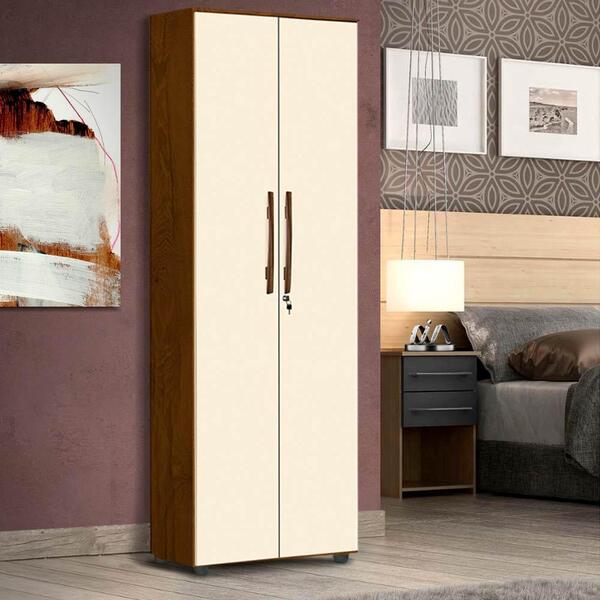 Guarda Roupa Pequeno 2 Portas Mel Pérola Punto Shop Jm