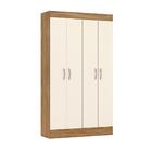 Guarda Roupa Pequeno 4 Portas Amendola Touch Off White Kobe S