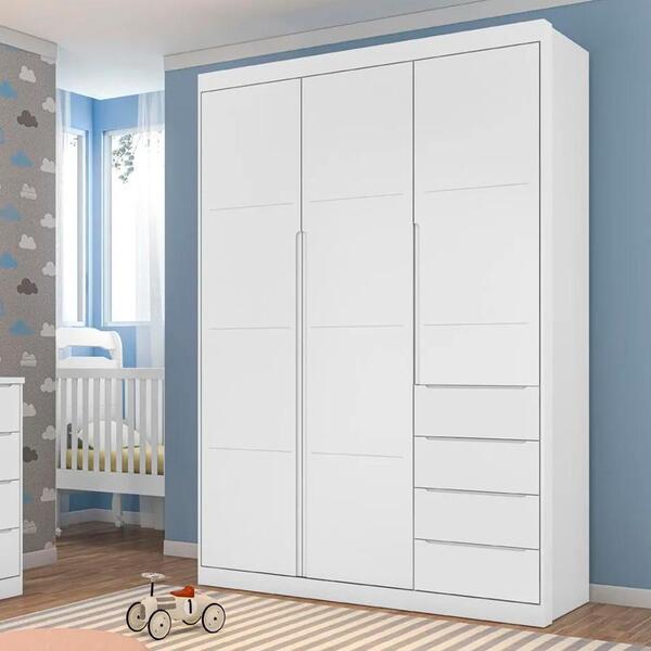 Guarda Roupa Pequeno Branco Ahri Shop Jm Baby