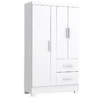 Guarda Roupa Pequeno Solteiro 3 Portas Branco Ártico New Prim