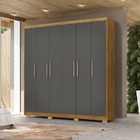 Guarda Roupa Pernambuco 6 Portas E 6 Gavetas Nature/alasca -