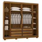 Guarda Roupa Pernambuco 6 Portas E 6 Gavetas Nature/champanhe