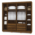 Guarda Roupa Pernambuco Imbuia/champanhe - Vila Rica