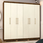 Guarda Roupa Pernambuco Imbuia/champanhe - Vila Rica