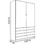 Guarda-roupa Pérola - Moval - Carvalho / Avelã