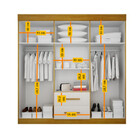 Guarda-roupa Pérola Solteiro 6 Portas 2 Gavetas Mobilihouse