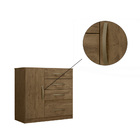 Guarda Roupa Perséfone E Cômoda Cecília Castanho Wood Bnn Dec