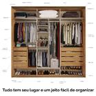 Guarda Roupa Personal Organizer Casal 2,50m Mdf 8 Gavetas 1 E