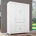 Guarda Roupa Pescara Branco/rosa/branco