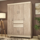 Guarda Roupa Pescara Nogal/vanilla