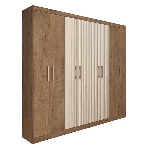Guarda Roupa Petrópolis Quarto Com 8 Portas E 2 Gavetas