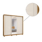 Guarda Roupa Poder 3 Portas De Correr Freijó Off White Tana D