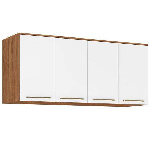 Guarda Roupa Ponte Casal 4 Portas 71190k Amendola Branco Dema