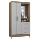 Guarda-roupa Poquema Madri 2 Portas 3 Gavetas