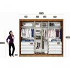 Guarda-roupa Porta De Correr 8gav C/esp Natus - Canela