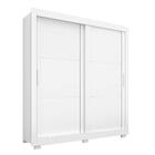 Guarda Roupa Porta De Correr Casal Branco Ártico Titanium Zan