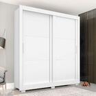 Guarda Roupa Porta De Correr Casal Branco Ártico Titanium Zan