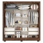 Guarda Roupa Porta De Correr Casal Jacarandá Off White Titani