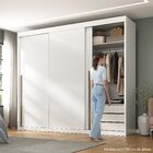 Guarda-roupa Portas De Correr Spazio Branco