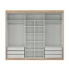 Guarda-roupa Portas De Correr Spazio Capuccino/ Terracota