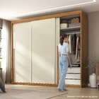 Guarda-roupa Portas De Correr Spazio Cinamomo/ Off White