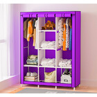 Guarda Roupa Portátil Dobrável Cor Roxo