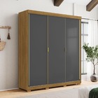 Guarda-roupa Porto 3 Portas Correr Dupla Face 4 Gavetas Alasc