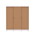 Guarda Roupa Porto 3 Portas De Correr Branco/camarim - Vila R