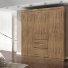 Guarda-roupa Porto 6 Portas 2 Gavetas Ipê Tex