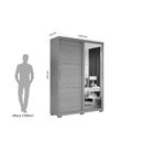 Guarda Roupa Prático 2 Portas De Correr Robel Móveis Hanover