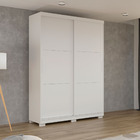 Guarda-roupa Prático Solteiro Branco 2 Portas  2 Gavetas Inte