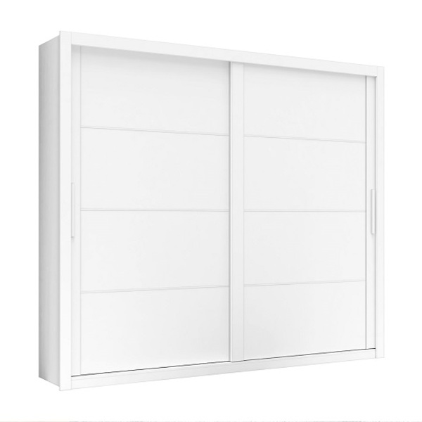Guarda Roupa Premier Branco 2 Portas 4 Gavetas