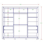 Guarda Roupa Premier Branco 2 Portas 4 Gavetas