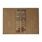 Guarda Roupa Premium 6 Portas 6 Gavetas Com Espelho Reflecta