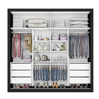 Guarda Roupa Preto  2 Portas 6 Gavetas  Sevilha Made Marcs