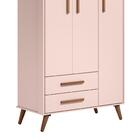 Guarda Roupa Qmovi Encanto Retro 3 Portas