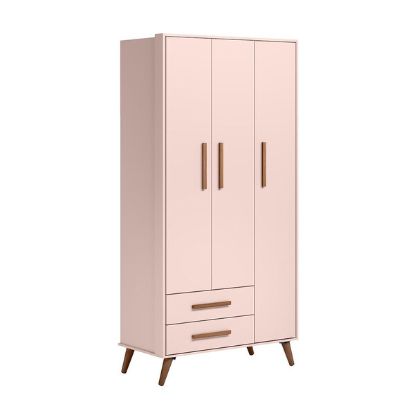 Guarda Roupa Qmovi Encanto Retro 3 Portas