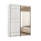 Guarda-roupa Quality 2 Portas Com Pé Com Espelho Espresso Móv