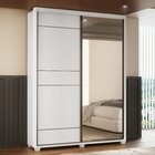 Guarda-roupa Quality 2 Portas Com Pé Com Espelho Espresso Móv