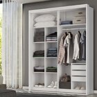 Guarda-roupa Quality 2 Portas Com Pé Com Espelho Espresso Móv