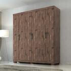 Guarda Roupa Quarto Casal Juliana 6 Portas 2 Gavetas 2 Pratel