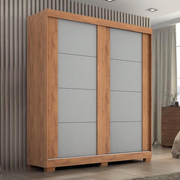 Guarda Roupa Quarto Solteiro Helena 2 Portas 2 Gavetas Mdf Ma