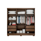 Guarda-roupa Quartzo 6 Portas 4 Gavetas E 6 Pés