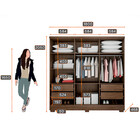 Guarda-roupa Quartzo 6 Portas 4 Gavetas E 6 Pés